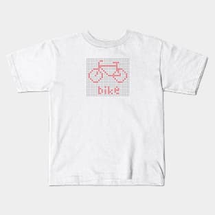 Bike, Embroidered Kids T-Shirt